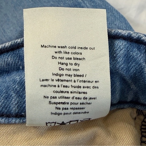 Rag & Bone Nina High-Rise Cigarette Ankle Jean raw edge Size 27 button fly - Picture 14 of 15